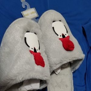 New Christmas slippers   grey